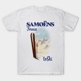 Samoëns France travel poster T-Shirt